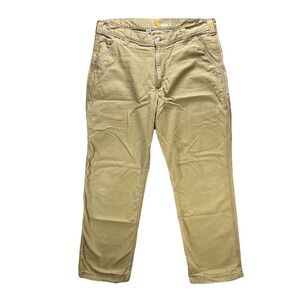 Carhartt Pants Mens 36x30 Tan Relaxed Straight Rigby Carpenter Canvas Dungaree